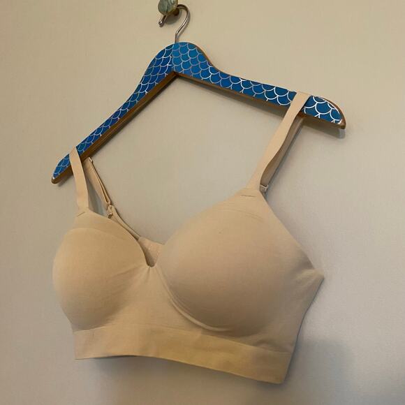 Truekind Supportive Comfort Wireless Shaping Bra Beige Size Large - Picture 4 of 9